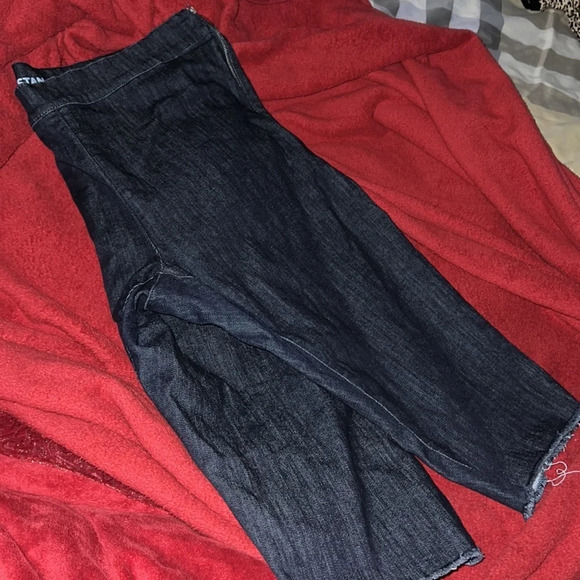 Tristan dark  blue wash capris shorts with losse hem Sz L - Picture 13 of 13